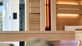 Sauna with Infrared Panels