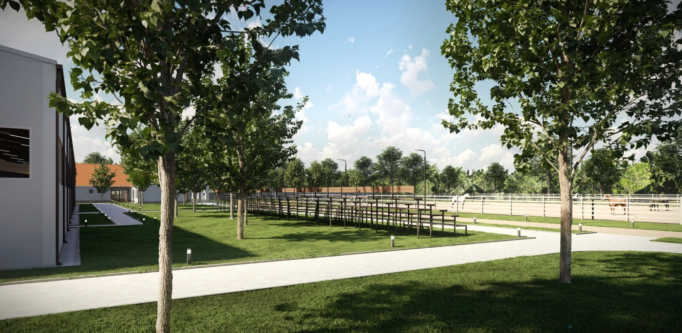 modern equestrian center