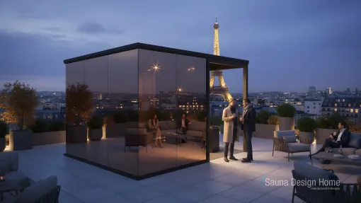premium mirror sauna