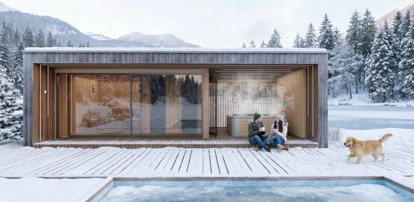 Sauna garden house