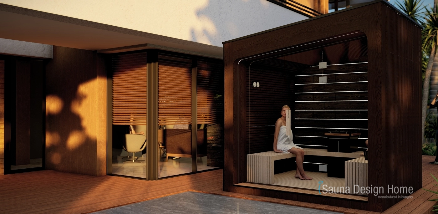 Custom outdoor sauna