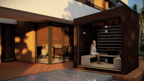 Custom outdoor sauna