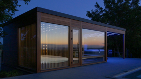 Sunset and sauna