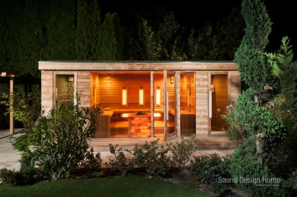 Sauna with Plants