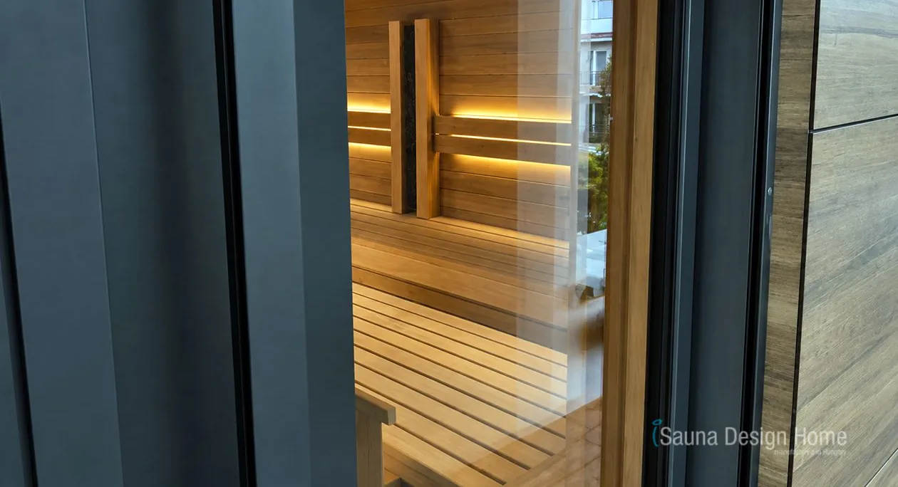 Sauna with Glass Door
