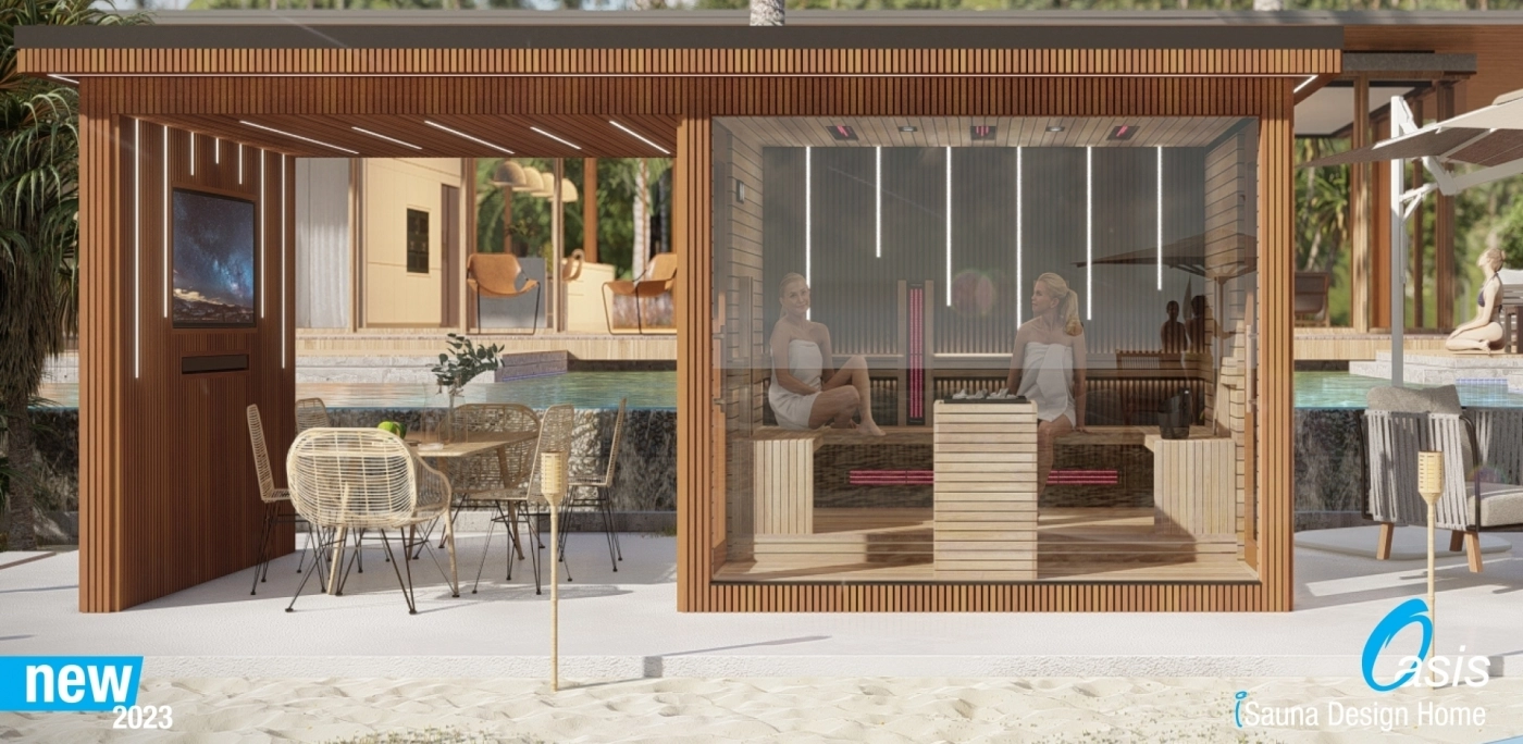 Oasis - 4 season modular house -  with media wall