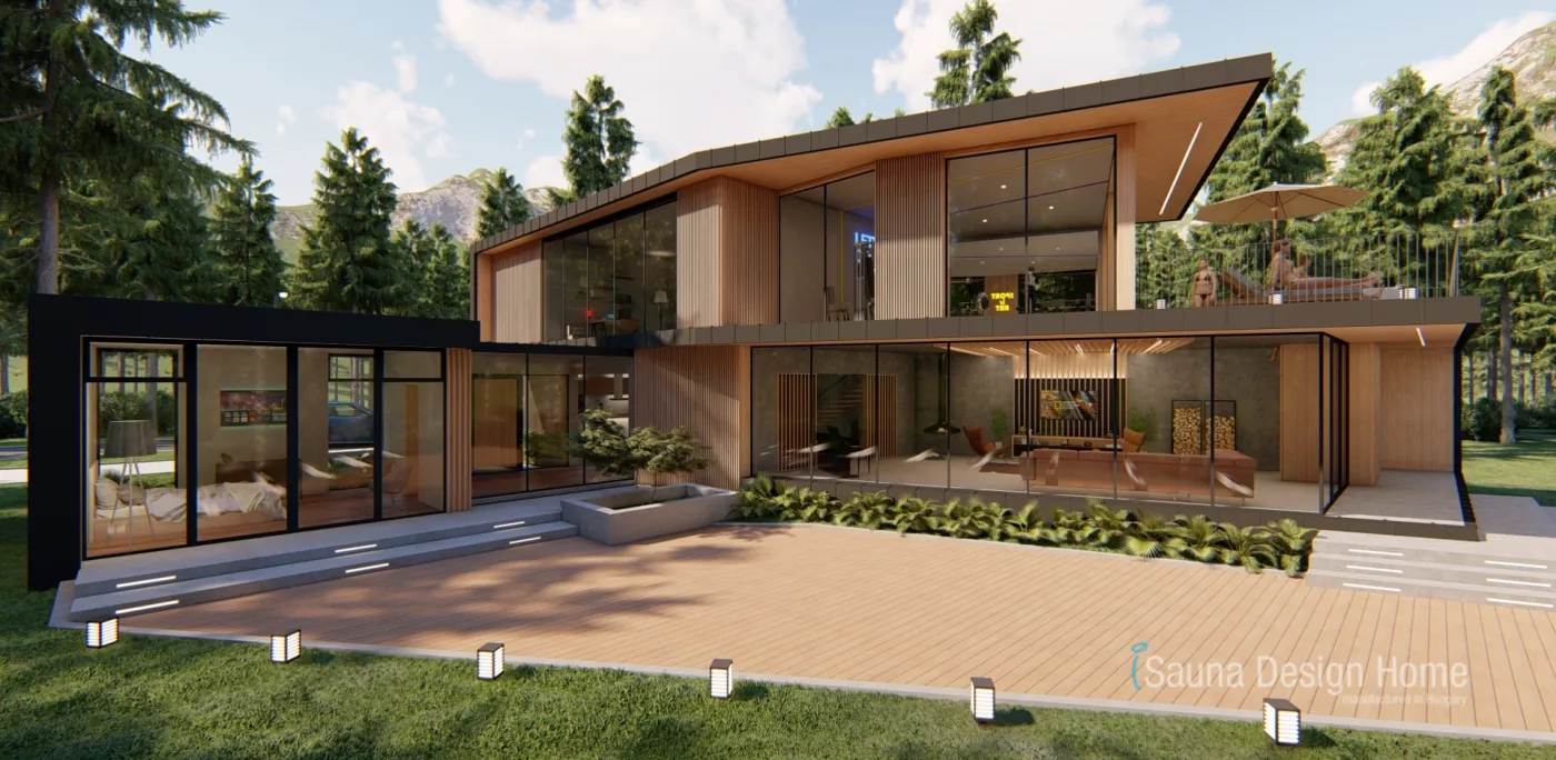 Thermowood exterior facades