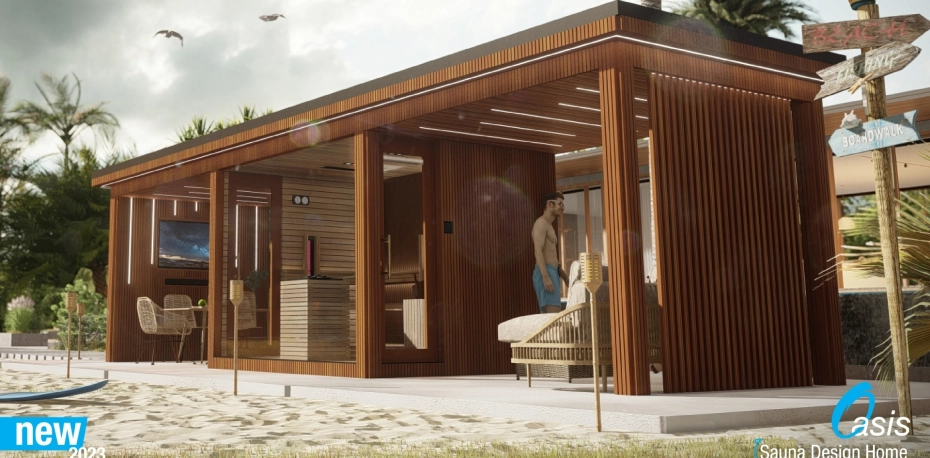 sauna house, wintergarden modular 4 seasons wellness house - Oasis
