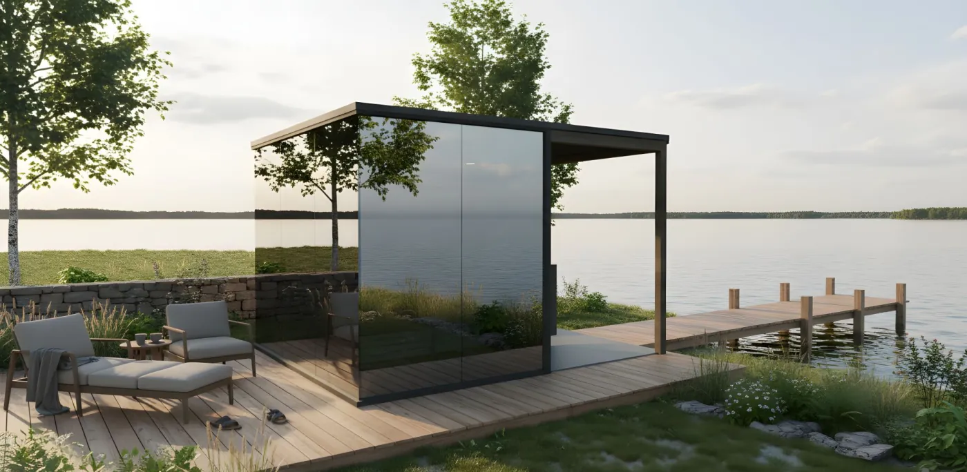 Sauna with Pergola