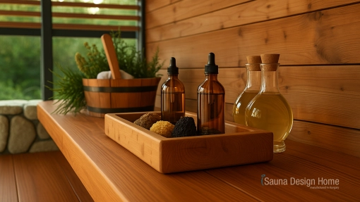 cosmetics in the sauna