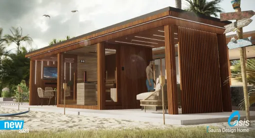 Oasis - 4-season modular Oasis sauna house - 2023 - iSauna Design