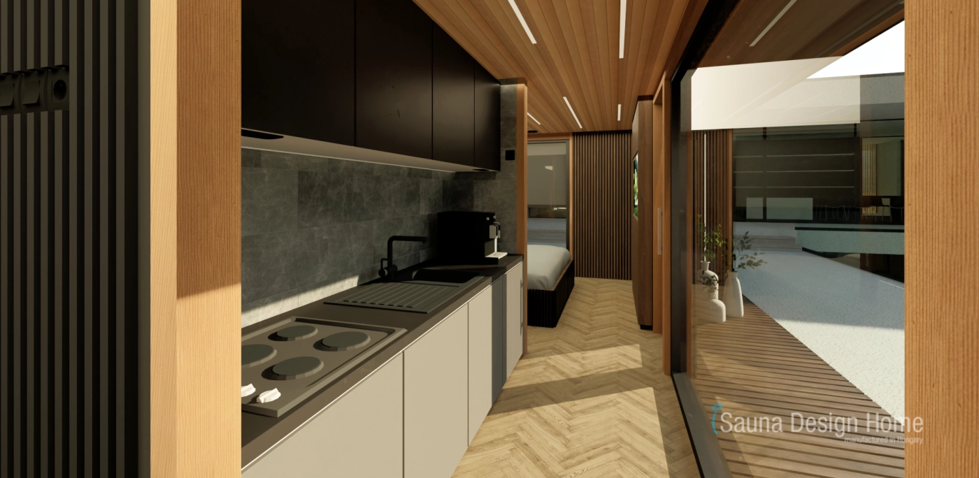 Wellness Cabin Kitchen