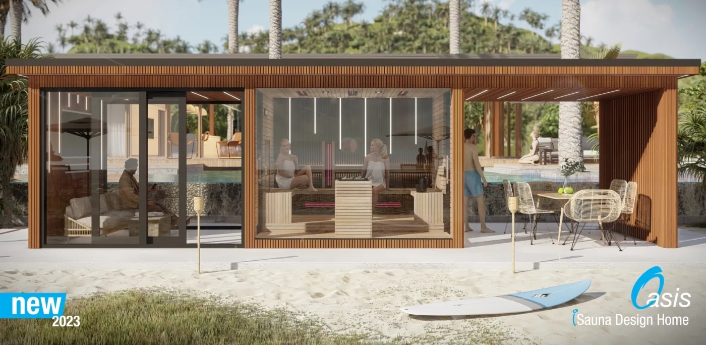 Oasis - 4 season modular house - whit sliding doo
