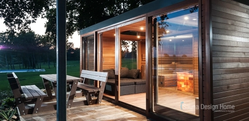 Premium outdoor sauna