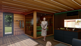 sauna made from high-quality ingredients