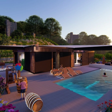 Exclusive quality wooden sauna houses