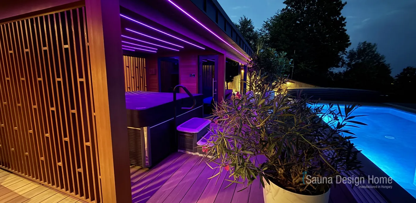 Hot Tub Beside the Sauna
