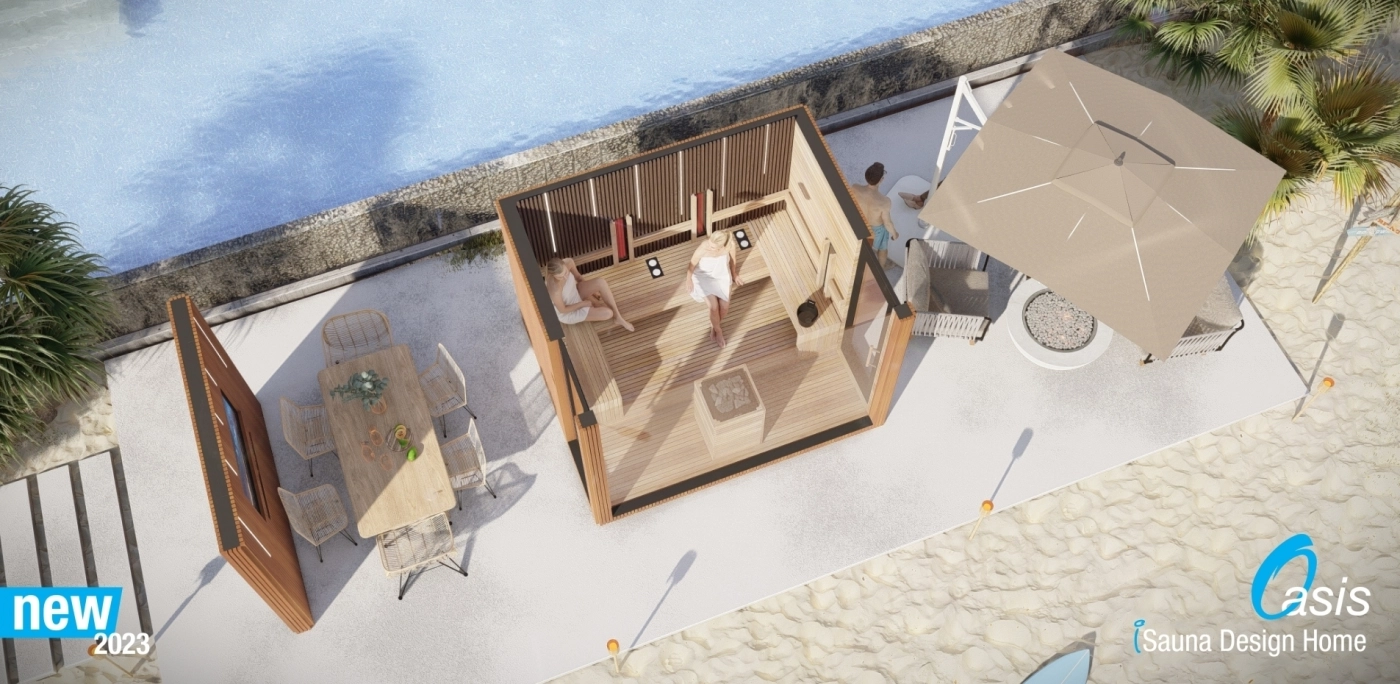 Oasis - 4 season modular house -  with media wall