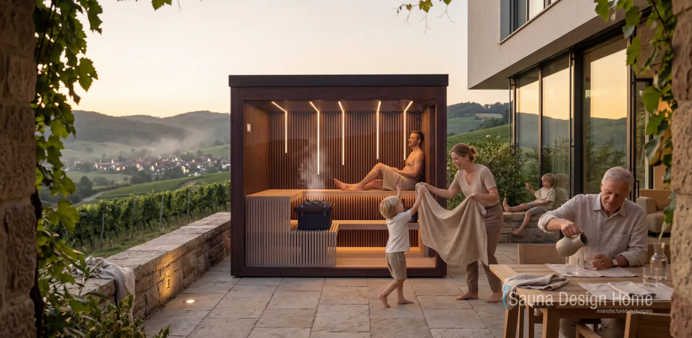 custom family sauna cabin