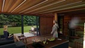 unique solid wood disciple elements in the interior