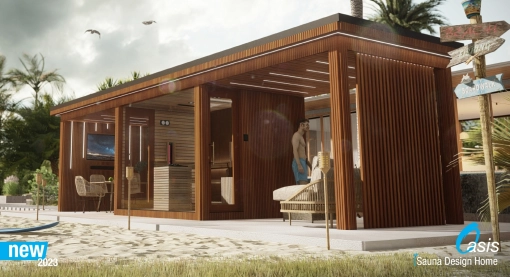 Oasis - 4-season modular Oasis sauna house - 2023 - iSauna Design