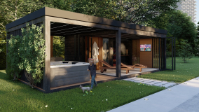 Sauna house with sun terrace