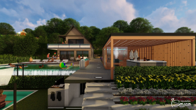 outdoor sauna house visual view