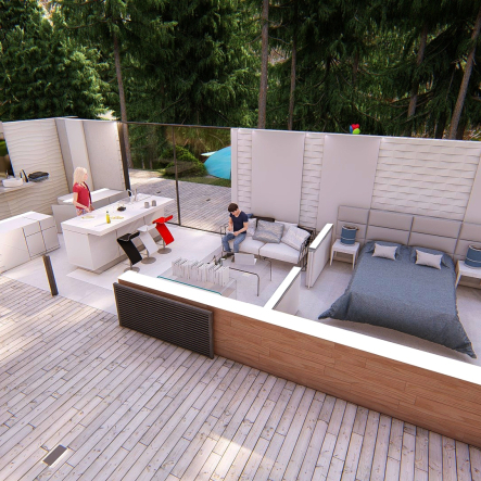 Outdoor wooden solutions in Luxury Design