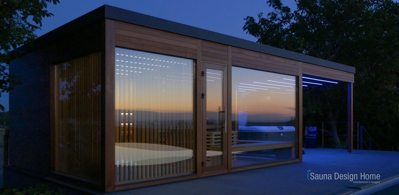 Sunset and sauna